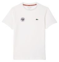 Fiú póló Lacoste Kids Roland Garros Edition Performance Ultra-Dry Jersey T-Shirt - white