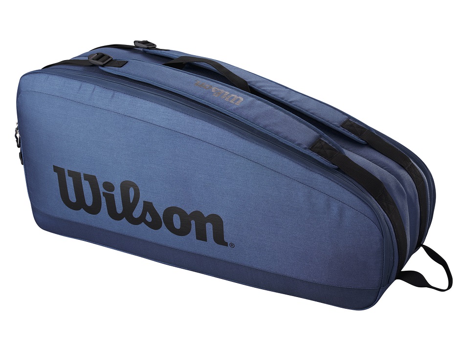 Zaino Wilson Tour Per Badminton – Porta 2 Racchette, Tecnologia Thermoguard, Tasche Frontali, Nero