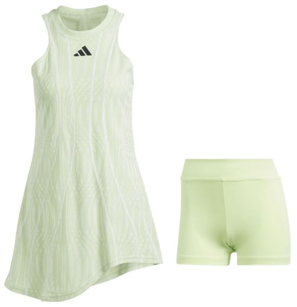 Damen Tenniskleid Adidas Tennis Airchill Pro Dress - semi green spark/green spark