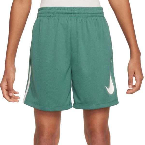 Pantalón corto de tenis niño Nike Boys Dri-Fit Multi+ Graphic Training Shorts - Blanco, Multicolor