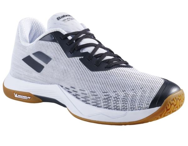 Férfi tollaslabda/squash cipő Babolat Shadow Spirit 2 - white/black