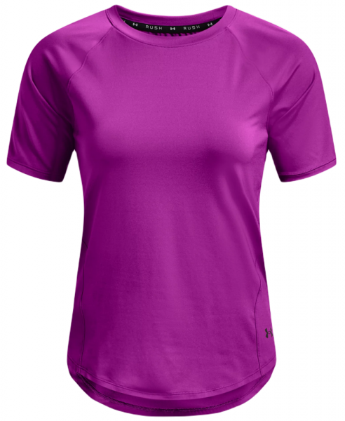 Damen T-Shirt Under Armour Women's UA RUSH Short Sleeve - strobe/iridescent