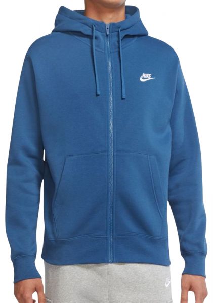  Nike Swoosh M Club Hoodie FZ BB - dark marina blue/dark marina blue/white
