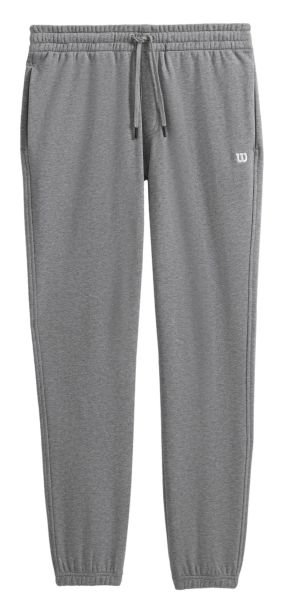 Pánské tenisové tepláky Wilson Unisex Crew Pant - medium gray heather