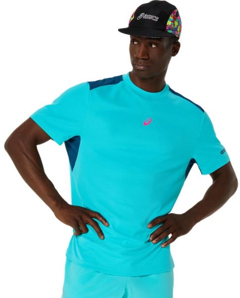 Męski t-shirt Asics Padel Court Short Sleeve - Niebieski