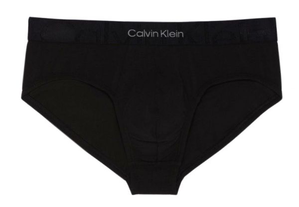 Pánske boxerky Calvin Klein Embossed Icon Hip Brief 1P - black