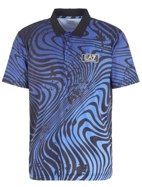 Meeste tennisepolo EA7 Man Jersey - Sinine