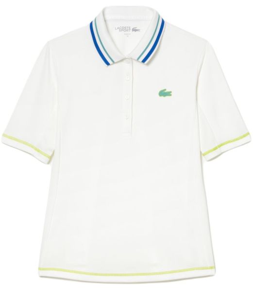 Дамска тениска с якичка Lacoste Tennis Ultra-dry Pique Polo Shirt - white