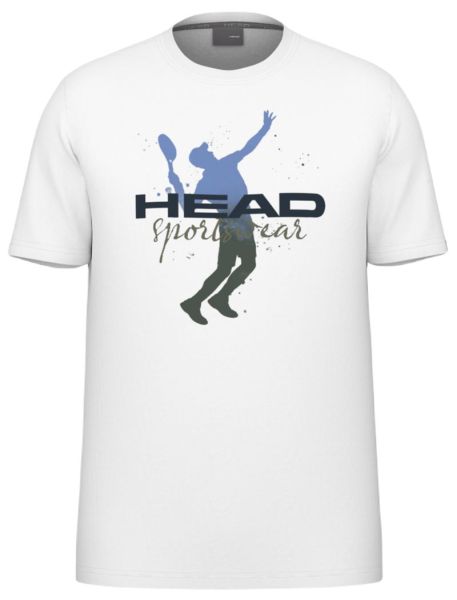 Herren Tennis-T-Shirt Head Racquet - Weiß