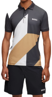 Polo marškinėliai vyrams BOSS x Matteo Berrettini Slim-fit Patteo Polo Shirt - black Polo marškinėliai vyrams BOSS x Matteo Berrettini Slim-fit Patteo Polo Shirt - black