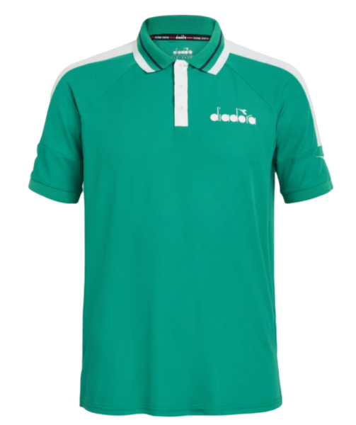 Herren Tennispoloshirt Diadora SS Polo Icon - golf green