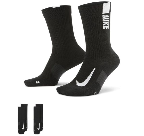 Teniso kojinės Nike Multiplier Crew 2P - Juoda