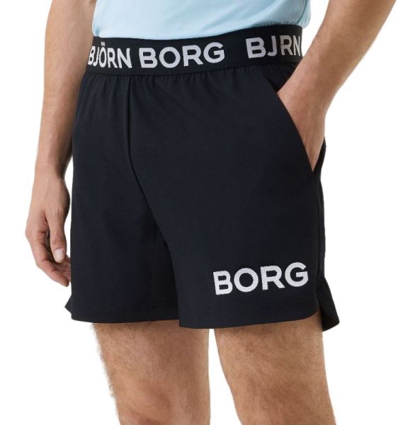 Shorts de tennis pour hommes Björn Borg Short Shorts - black beauty