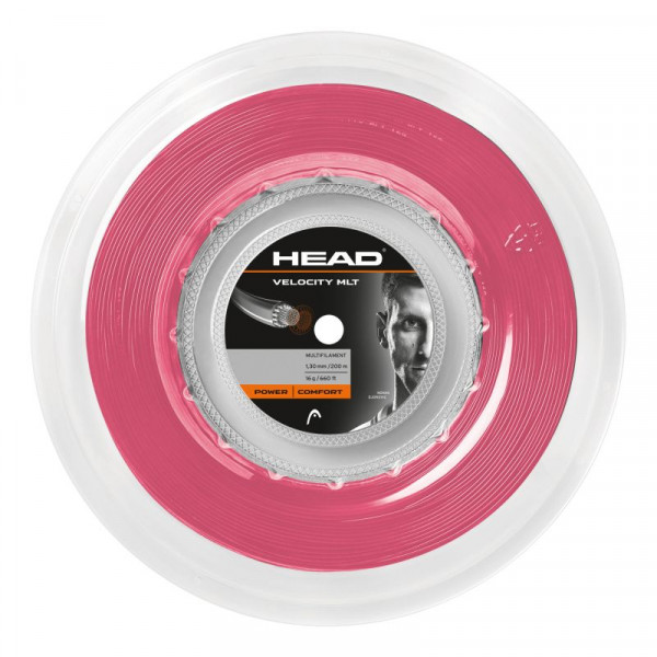 Naciąg tenisowy Head Velocity MLT (200 m) - pink