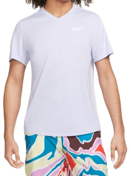 Men's T-shirt Nike Court Dri-Fit Victory - oxygen purple/white