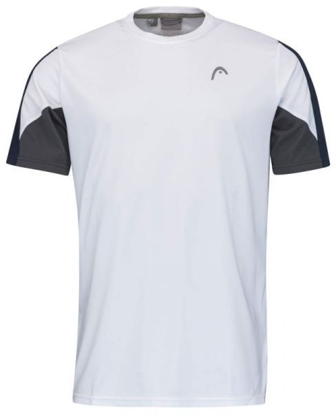 Chlapecká trička Head Club 22 Tech T-Shirt Boys - white/dark blue