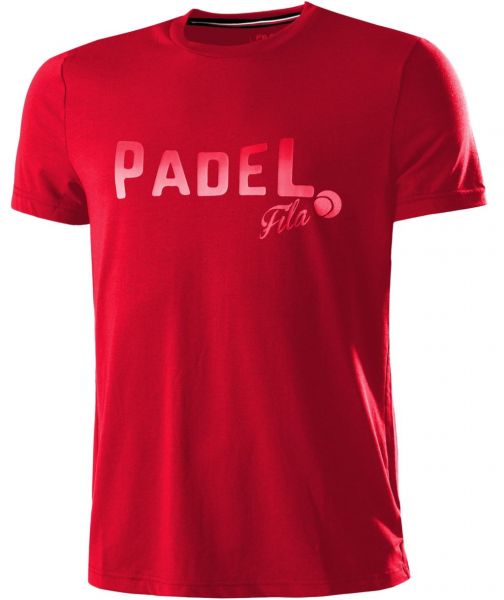 Herren Tennis-T-Shirt Fila T-Shirt Arno M - fila red