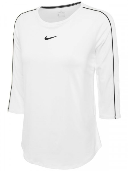  Nike Court Women 3/4 Sleeve Top - white/black