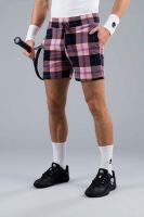 Pantaloni scurți tenis bărbați Hydrogen Tartan Shorts - pink/black Pantaloni scurți tenis bărbați Hydrogen Tartan Shorts - pink/black