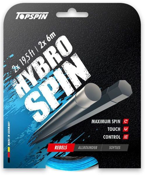 Tennis String Topspin Hybro Spin (2x6m) - Multicolor