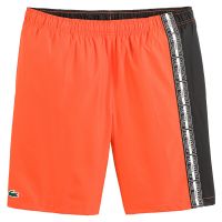 Férfi tenisz rövidnadrág Lacoste Recycled Fiber Shorts - orange/black/white