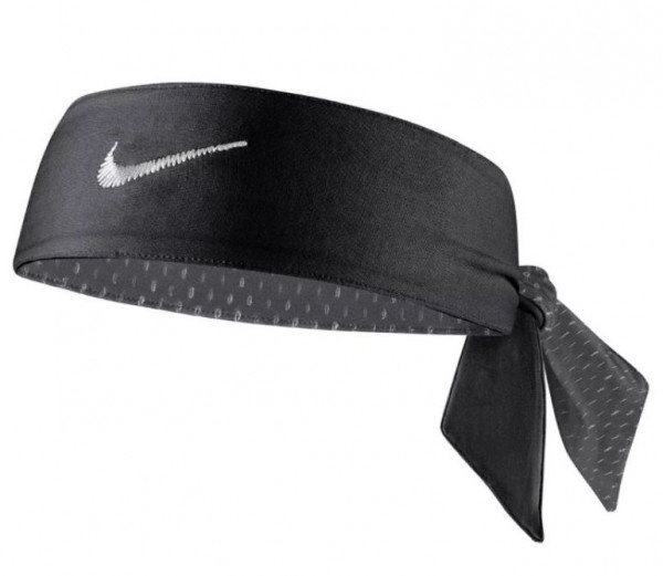 Teniso bandana Nike Dri-Fit Head Tie Reversible M - iron grey/black/white