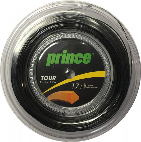 Tennis-Saiten Prince Tour Xtra Spin 17+ (200 m) - black