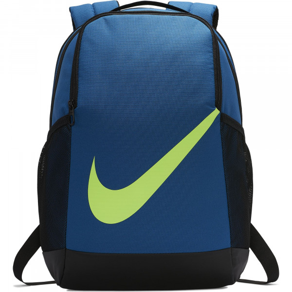 Tenisa mugursoma Nike Brasilia Backpack Y - industrial blue/black/ghost green