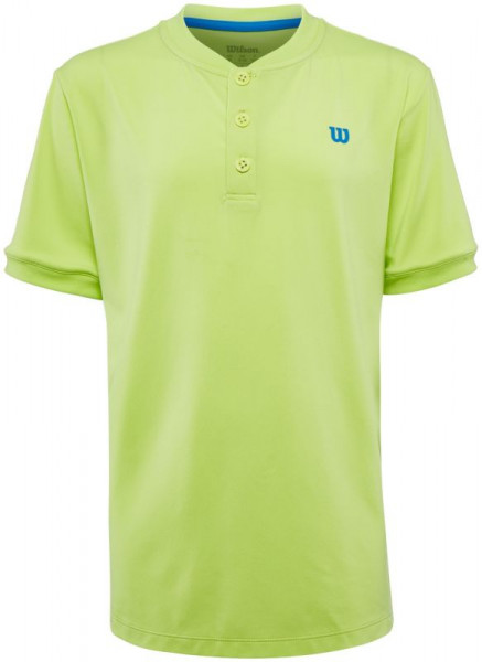 T-shirt pour garçons Wilson UWII Henley - sharp green
