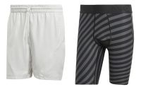 Férfi tenisz rövidnadrág Adidas 2n1 Short Pro - grey one/grey one Férfi tenisz rövidnadrág Adidas 2n1 Short Pro - grey one/grey one