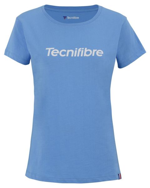 T-shirt pour femmes Tecnifibre Club Cotton Tee - azur