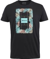 Pánské tričko Babolat Exercise Message T-Shirt - Černý