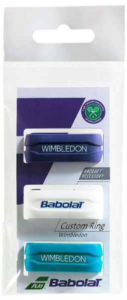  Babolat Custom Ring Wimbledon 3P - navy/white/turgoise