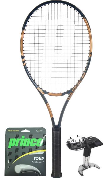Racchetta Tennis Prince Warrior 107 275g + corda + servizio di racchetta