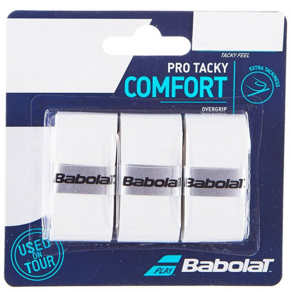 Grips de tennis Babolat Pro Tacky white 3P
