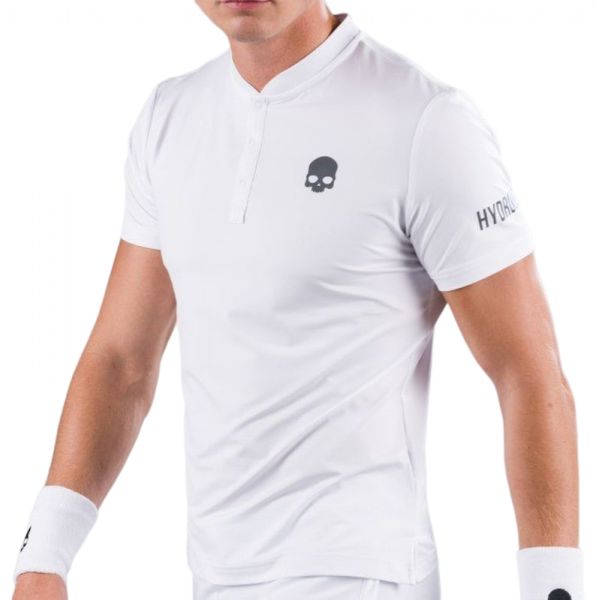 Meeste tennisepolo Hydrogen Tech Serafino Man - white