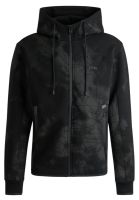 Męska bluza BOSS Zip-Up With Decorative Reflective Artwork - Czarny