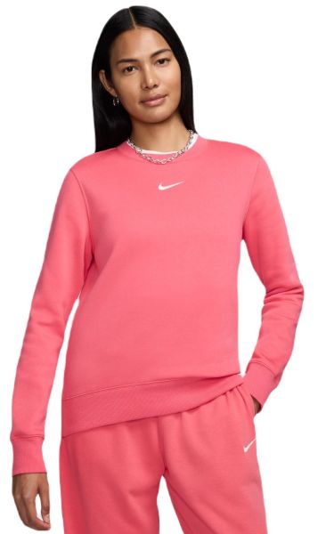 Дамска блуза с дълъг ръкав Nike Sportwear Phoenix Fleece Hoodie - Розов