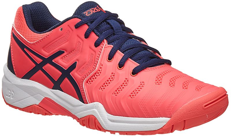 Asics Gel Resolution 7 GS diva pink indigo blue white