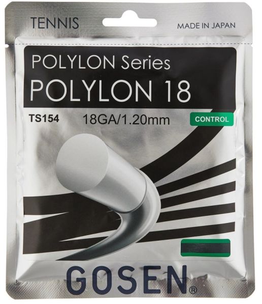 Tennis-Saiten Gosen Polylon (12.2 m) - Schwarz