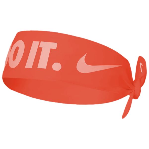 Šátek Nike Dri-Fit Head Tie Skinny Printed - chile red/bright mango/ember glow