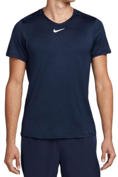 Herren Tennis-T-Shirt Nike Men's Dri-Fit Advantage Crew Top - obsidian/white