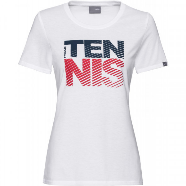 Tenisa T-krekls sievietēm Head Club Lisa T-Shirt W - white