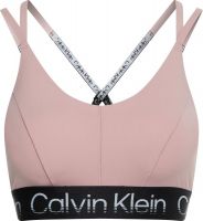 Women's bra Calvin Klein WO High Support Sports Bra - silver pink