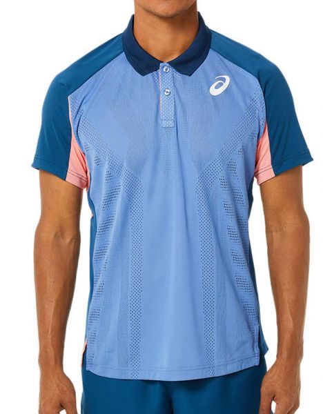 Мъжка тениска с якичка Asics Match Actibreeze Polo Shirt M - light indigo