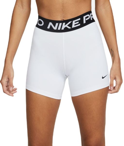 Shorts de tenis para mujer Nike Pro 365 Short 5in - white/black/black