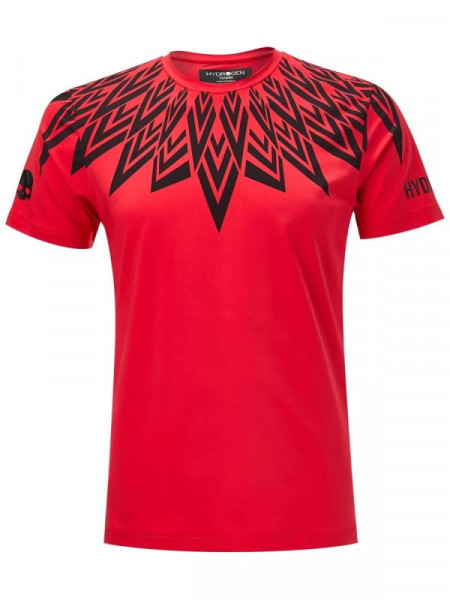 Herren Tennis-T-Shirt Hydrogen Tech Tee Man - red
