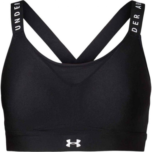 Women's bra Under Armour Women's UA Infinity High Sports Bra - black, Tennis Zone