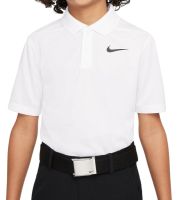 T-shirt pour garçons Nike Dri-Fit Victory Golf Polo - Blanc, Noir