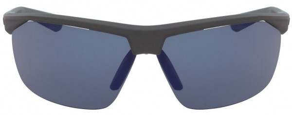 Tennisbrille Nike Tailwind 12 - matte magnet grey/grey with blue mirror